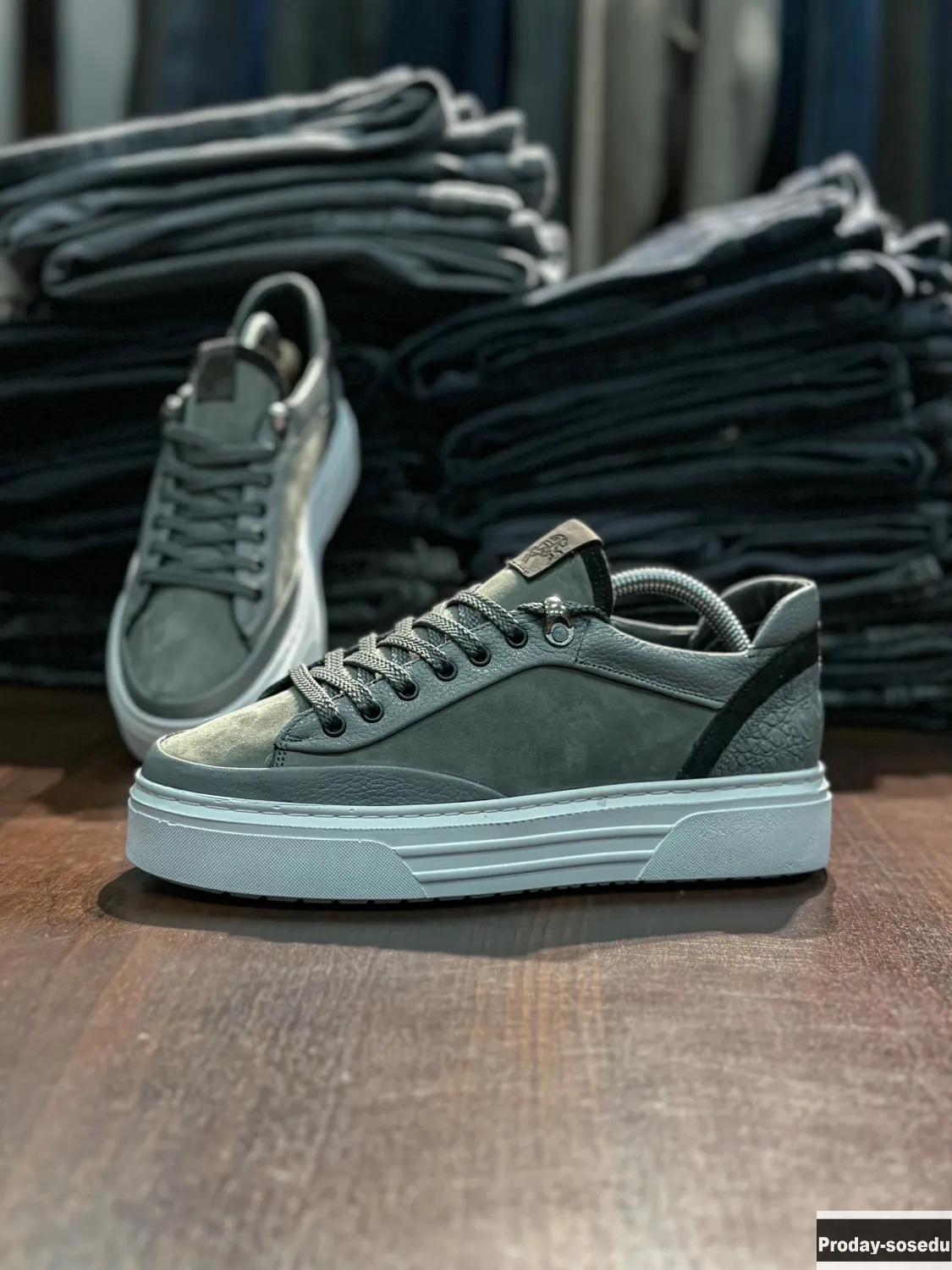 Мужские Кроссовки Кеды Натуральная Кожа (6)