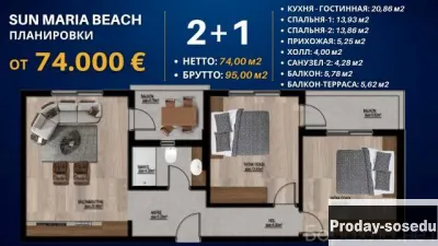 Продам: квартиру в новостройке в Москве, Продажа недвижимости, Квартиры и комнаты