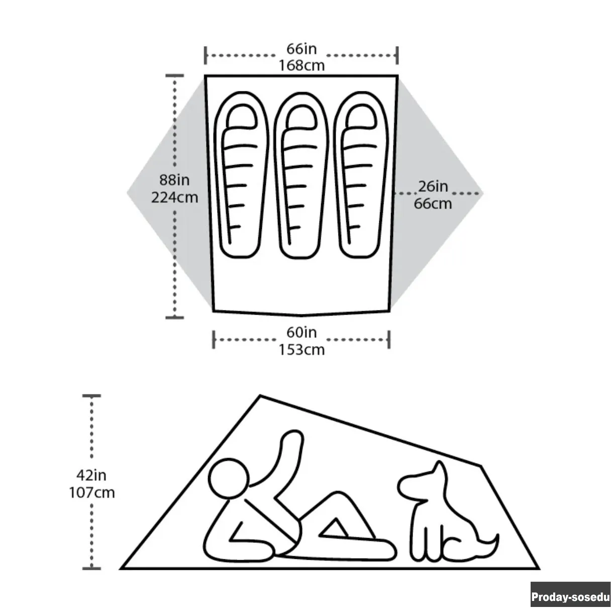палатка Big Agnes Tiger wall 3 Platinum, новая