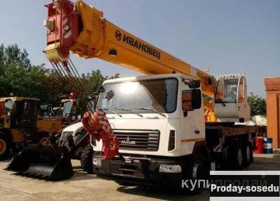 Аренда автокрана 25 тонн Ивановец КС-45717А-1Р