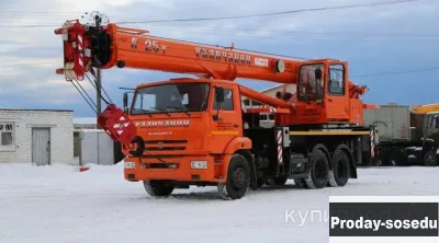 Аренда автокрана 25 тонн Галичанин KC-55713-1В шасси КамАЗ(6х4)