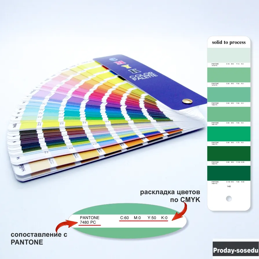 Пантонный Веер CMYK-to-PC (PANTONE Color Bridge)
