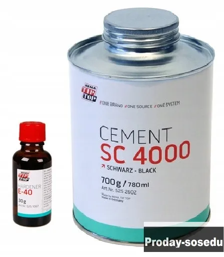 REMA TIP TOP Cement SC 4000 (негорючий, черный)