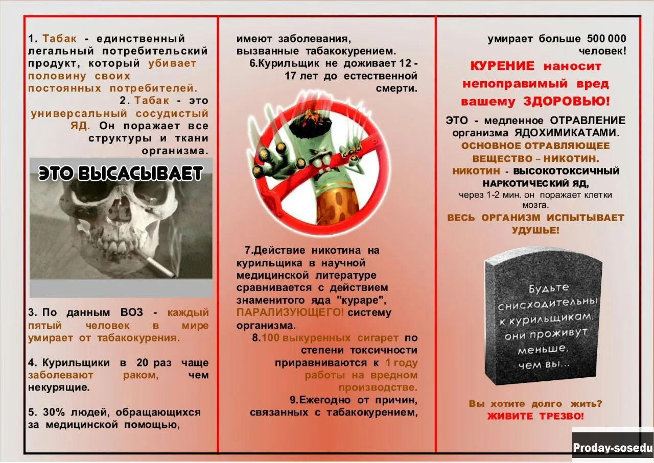 Плакаты Бросить курить, алкоголь. Помощь. Вышлю