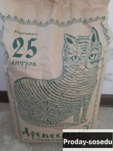 Наполнитель для кошачьего туалета древесный, 25л. Дешевле магазинного на 50%., Товары и услуги для ж...
