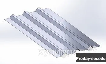 Гофрированные листы 900x50x2х300 ГОСТ 9234-74 с трапециевидным профилем, Материалы
