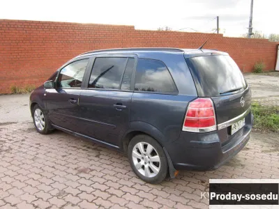 Opel Zafira-Б, 2007, 111т.км, бензин 1,8л (140л.с.), робот, 7-местный минивэн, Opel, Zafira