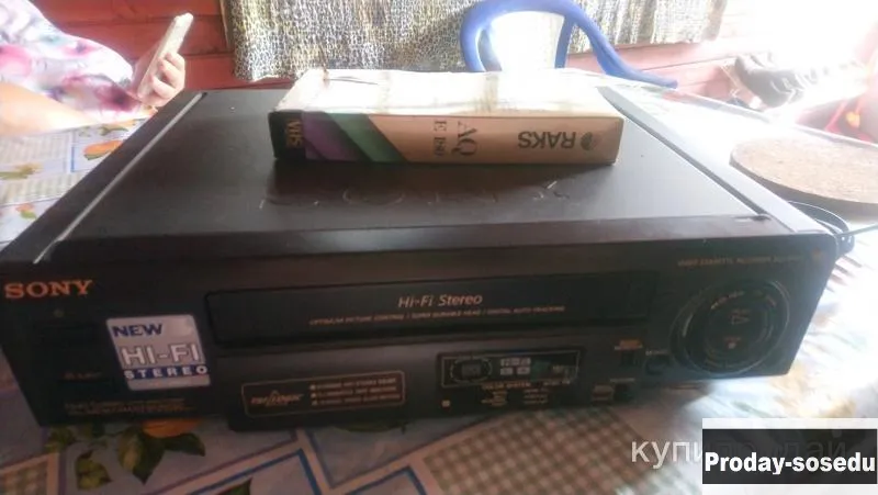 Пищущий стерео видеомагнитофон SONY video cassette recorder SLV-PH77., Электроника, техника, TV, видео, аудио