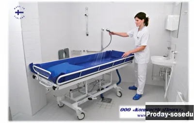 Каталка медицинская для душа и мытья пациента 4310, Lojer, Финляндия