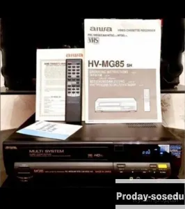 Видеомагнитофон Aiwa HV-Mg85sh, 15000, Электроника, TV, видео, аудио, Видео, DVD и Blu-ray плееры, С...