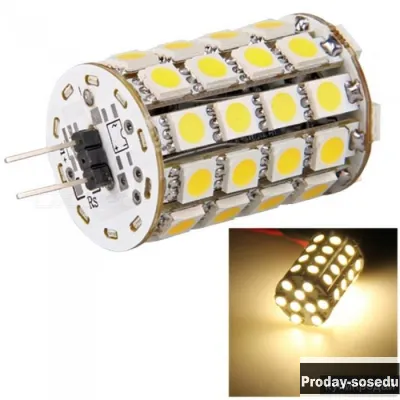 Лампа светодиодная G4, 3W, 12V, 4000K, 30 мм для замены галогеновых, 15, Техника для дома, Виктор