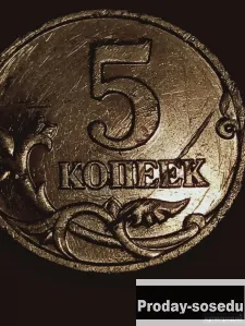 Брак монеты 5 коп. 2001 год, 200, Коллекции, Монеты