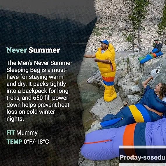 Пуховой спальный мешок Marmot Never Summer. Новый