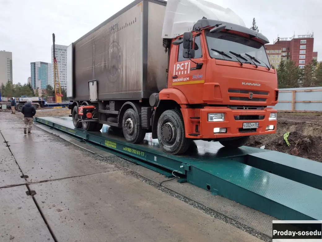 Установка автомобильных весов 100 тонн «СХТ»