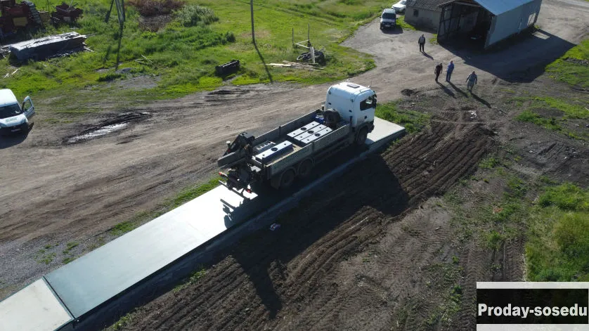 Установка автомобильных весов 100 тонн «СХТ»