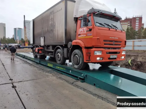 Установка автомобильных весов 100 тонн «СХТ»