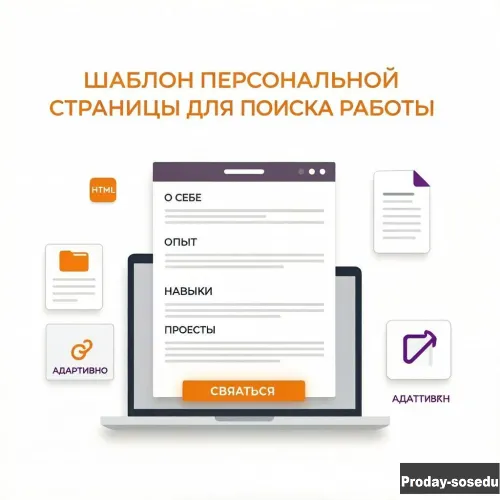 Шаблон персональной страницы для поиска работы