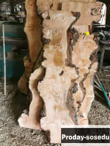 Слэбы из дуба, шпальтового бука, капового тополя, вербы, капового карагача, ясеня.